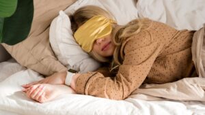 Woman sleeping peacefully to help with weight loss in Livermore, CA